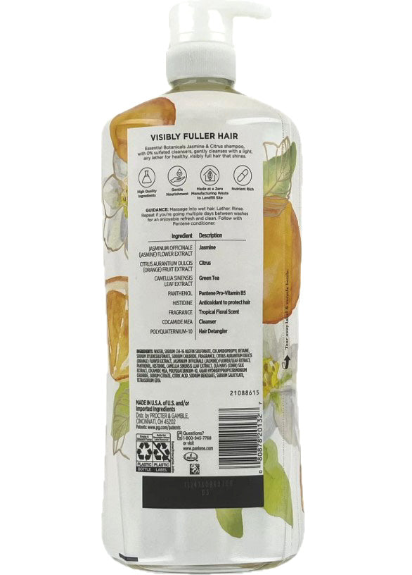Pantene Jasmine and Citrus Shampoo