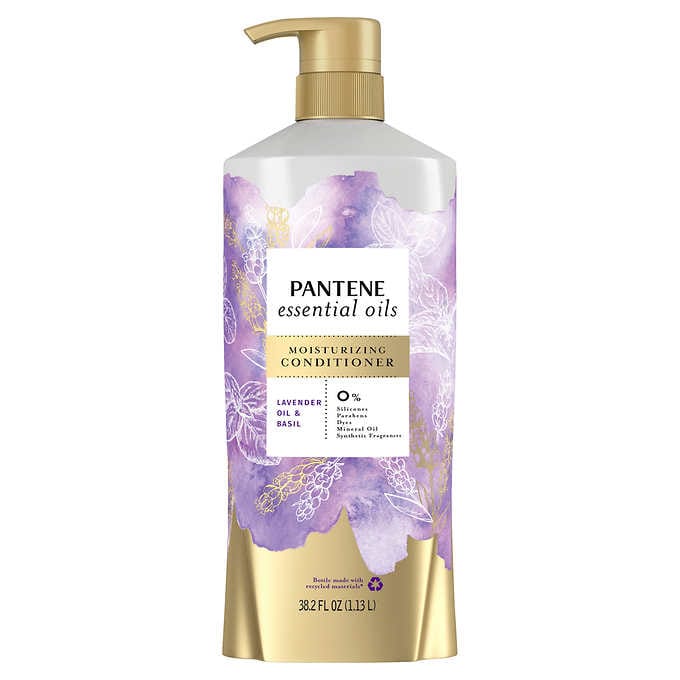 Lavender Oil and Basil Essential Oils by Pantene Conditioner