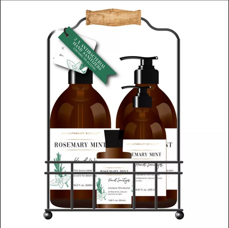 Aromatherapy Rituals Rosemary Mint 5 Piece Caddy Set
